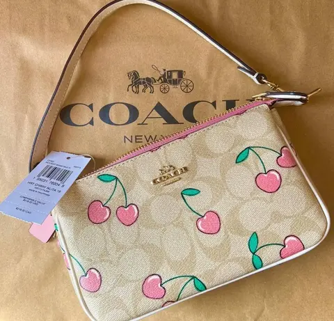 Coach Nolita 19 Cherry With OriginalBox DustCover ChainBelt PearlCharm