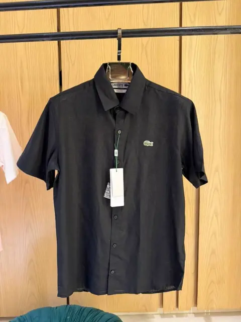 Lacoste IMPORTED STORE ARTICLE linen fabric SHIRT
