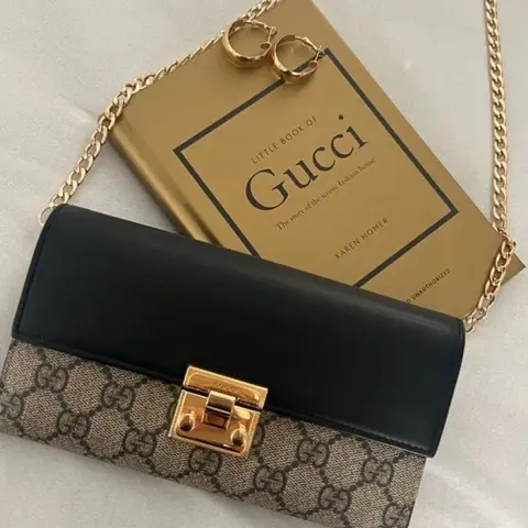 Gucci GG Padlock Chain On Wallet Premium Coded With OriginalPacking