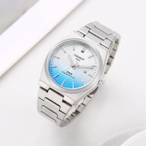 Tissot 1853 Prx Silver-White & SkyBlue