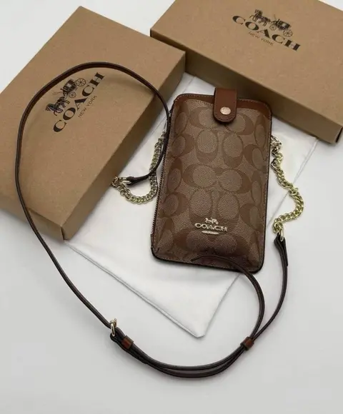 Coach CB PhoneBag Crossbody Wallet With OriginalBox CarryBag DustCover Highend