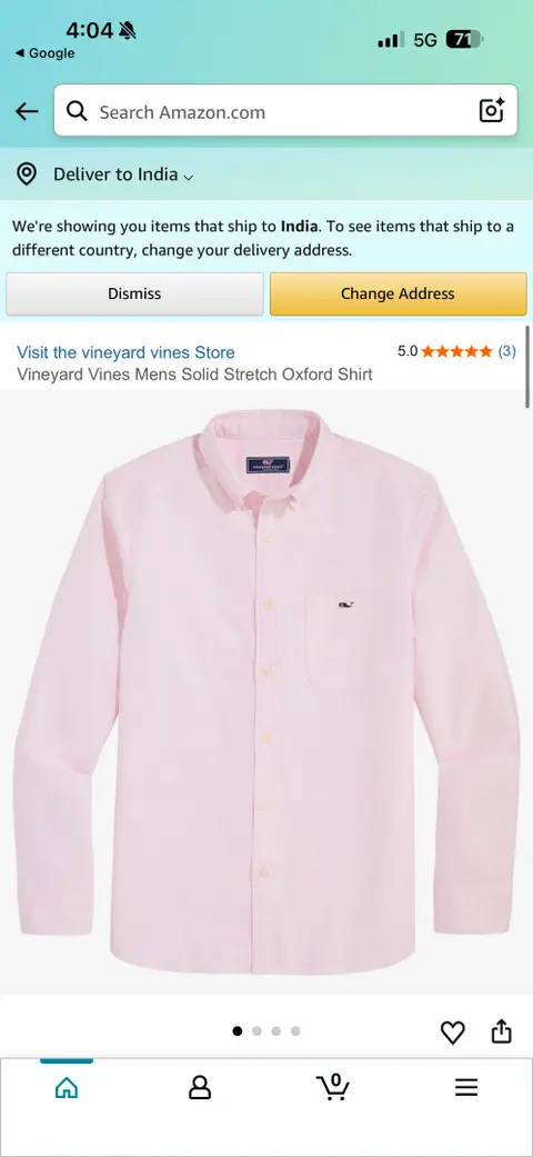 Vineyard Vines Premium Light Pink Shirt