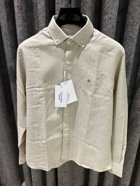 Calvin Kline IMPORTED STORE ARTICLE SHIRT LINEN FABRIC