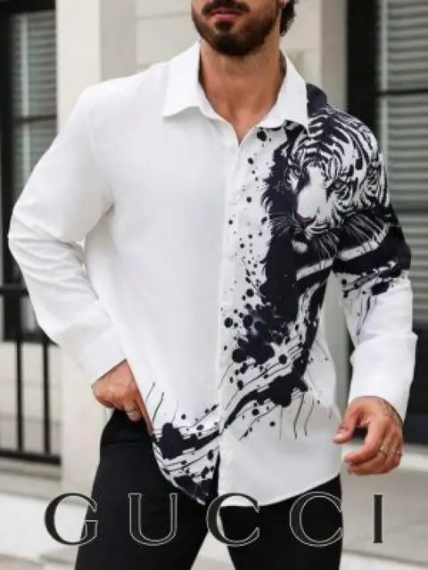 Gucci imported full sleeves shirt whiye
