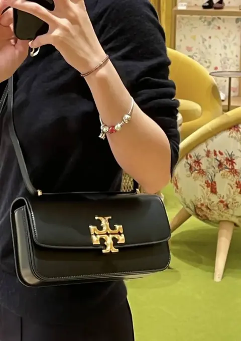Tori Burch Small Eleanor Rectangular SlingBag With OriginAuldoubleBox