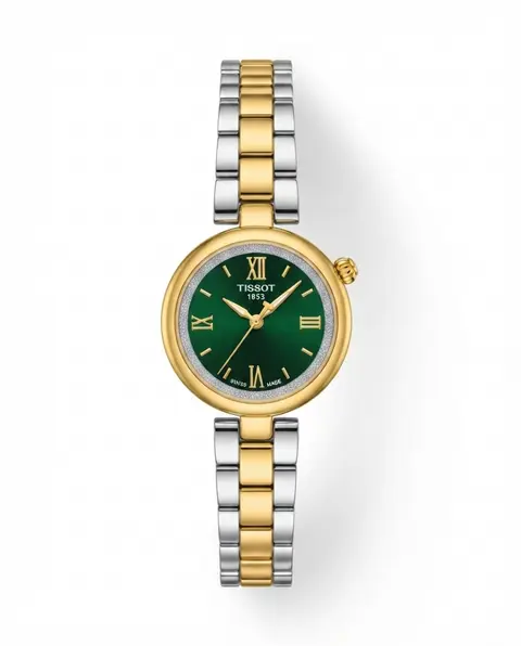 Tissot Desir Two Tone Gold Green Dail