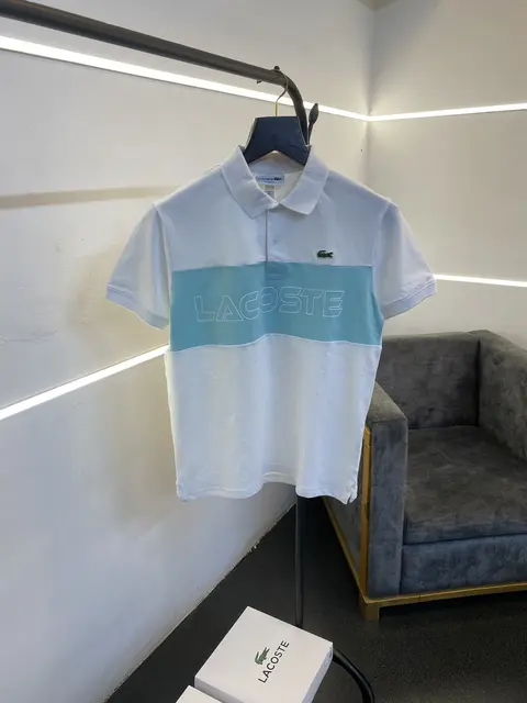 Lacoste imported box pack polo tshirt white