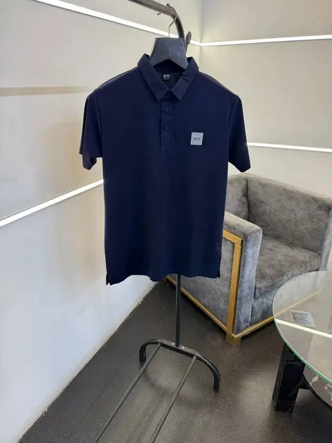 Hugo bos imported polo tshirt navy blue sale
