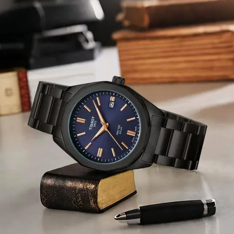 Tissot 1853 Prc 100 Solar Black Blue - J1833