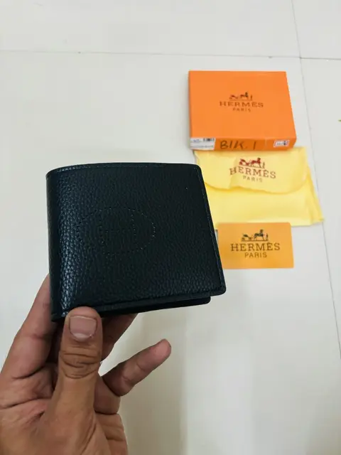 13 HERMEZ FULL BLACK PREMIUM QUALITY WALLET WITH BOX