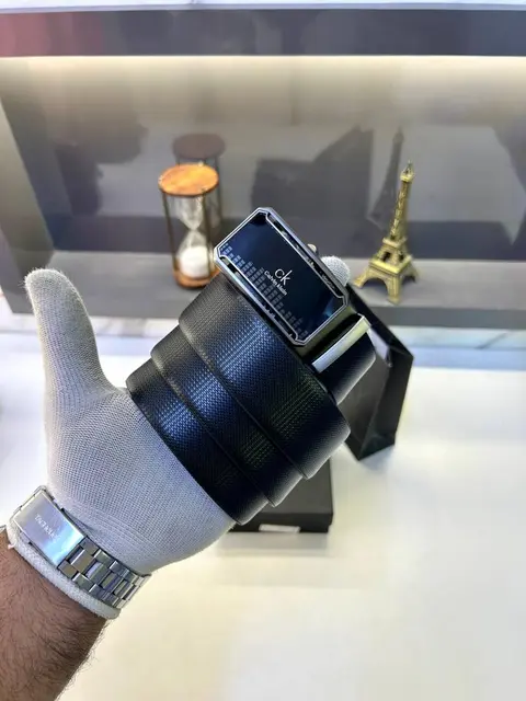 Ck Calvin Auto Lock Black Belt Fa 464