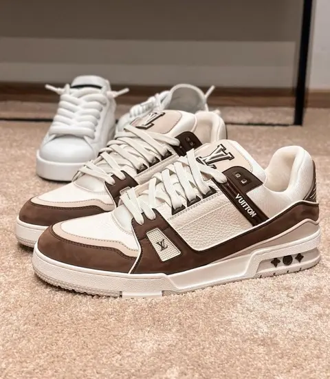 vuitton lv street style trainer mocha--