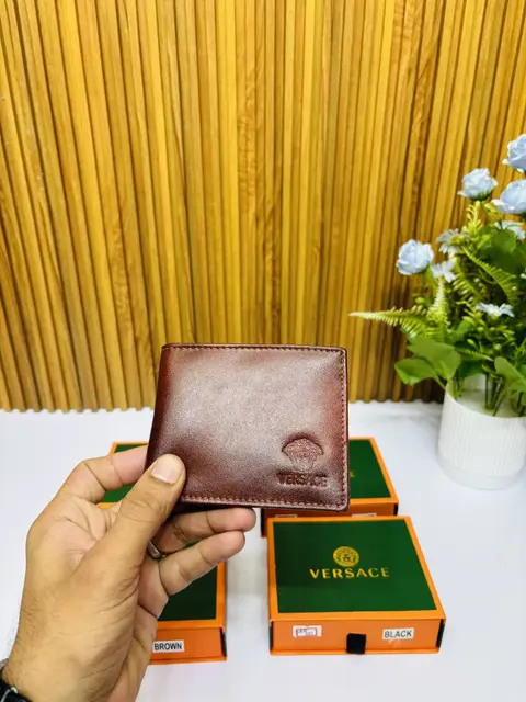 102 VERSACE MAROON PREMIUM QUALITY WALLET