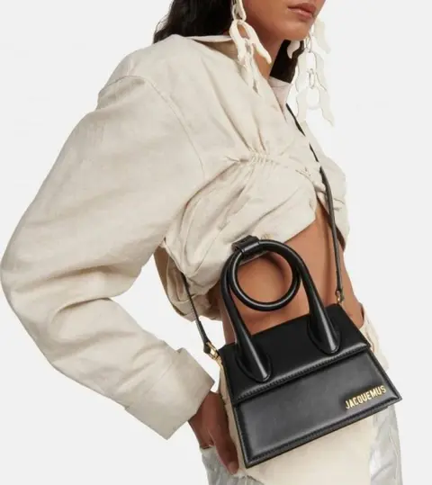 Jacquemus Le Chiquito Noeud Bag With OG Box Dust Bag & Extra Sling Belt (Black - 135)