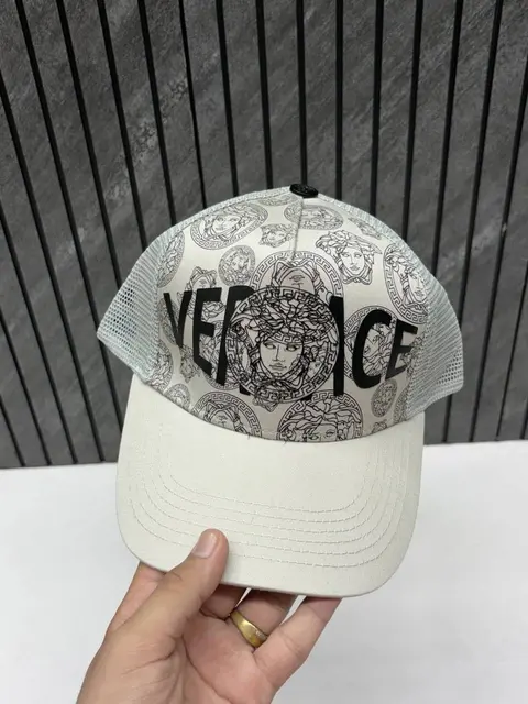 Versace Medusa Front Logo Premium Trucker Hat With Safety Box