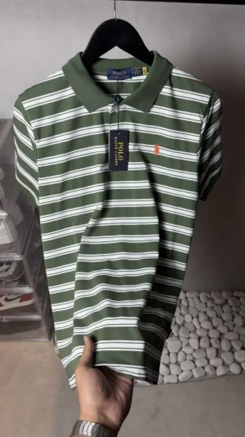 Ralph Laure n Premium Striped Polo T-Shirt With OG Packaging 1343.Sale offer VS1000