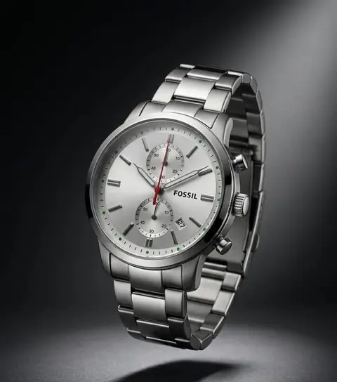Fossil Minimalist Chronograph Silver-White