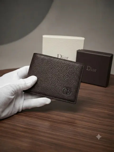 103 CHRISTIAN DIOOR BROWN PREMIUM QUALITY WALLET