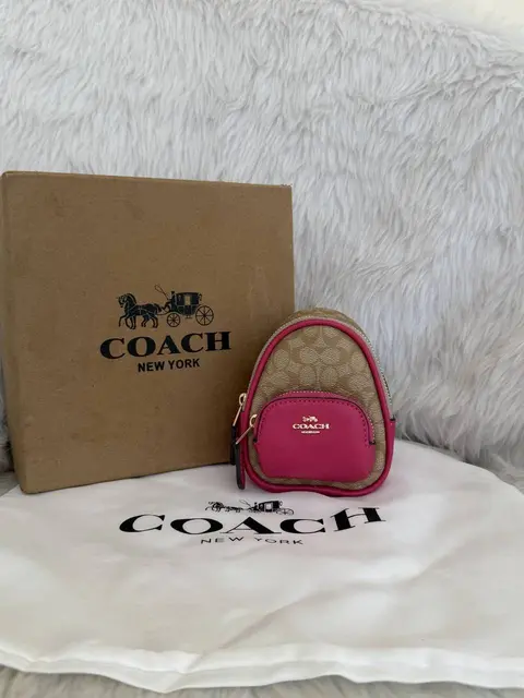 Coach 09 Minikkeychain Backpack BagCharm With Original Box Packing