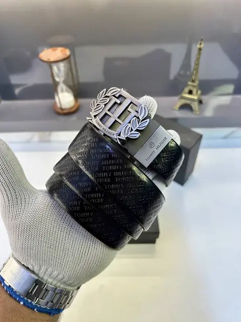 Tommy Hilfigar Grey Reversible Belt Fa 843