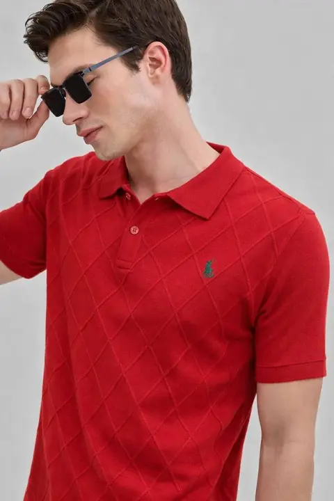 Ralph Lauren Chest Logo imported Polo T shirt Red
