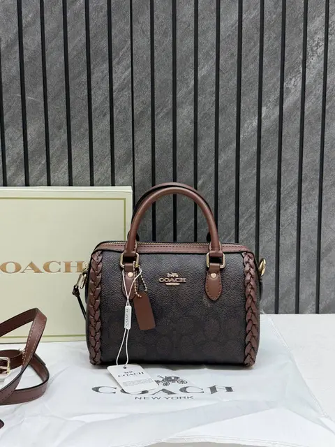 Coach Rowan Mini Braided Crossbody Bag With Original Magnet Box & DustCover Packing