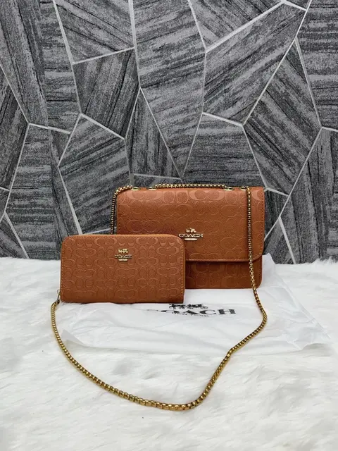 Coach 2 in 1 Sling Wallet Combo With DustCover