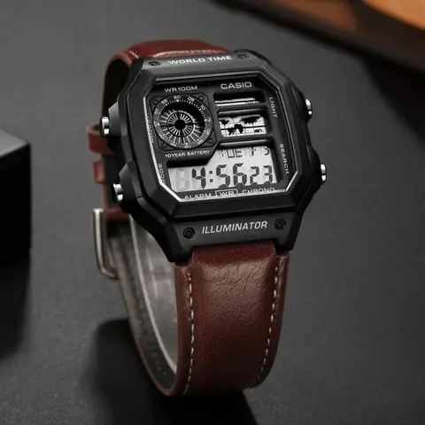 Casio AE-1200 Illuminator Camel Brown - J1231