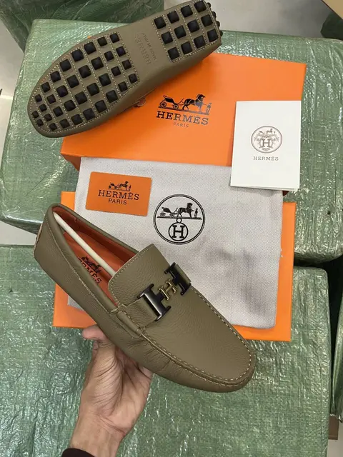 Hermes Small Buckle Premium Loafers Surplus Calf Leather Quality With All Accessories Hx007