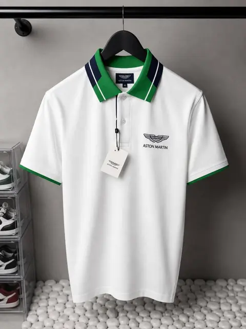 Hackett x Aston Martin Premium Polo T-Shirt 1173