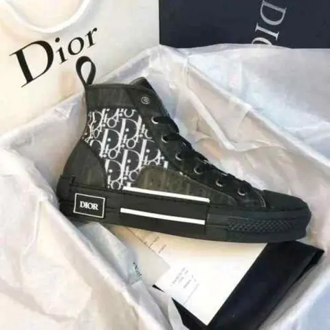Dior B23 High Top Oblique Black 845