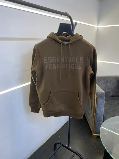 Essentials fear of god imported hoodie brown
