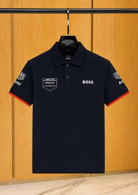 PORSCHE xBOSXS IMPORTED STORE ARTICLE POLO T-SHIRTx
