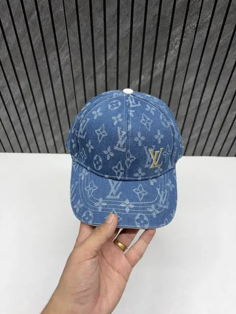 Louis Vuitton Denim Small Side Logo Premium Unisex Cap