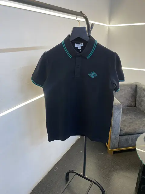 Lacoste imported polo tshirt black sale
