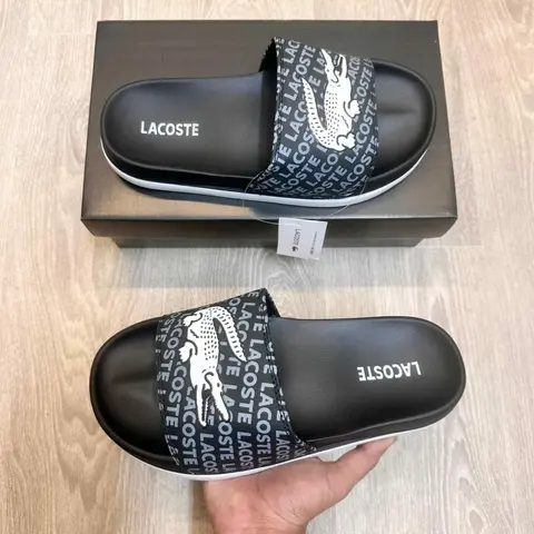 Lacoste Soft Cusion Premium Black White Flip Flop