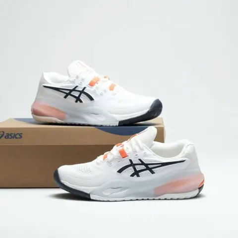 Asics Gel Resolution X Tennis Shoes White Indigo fog
