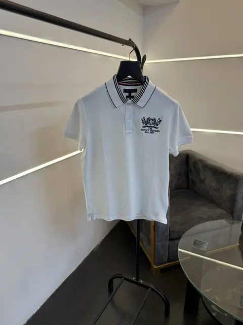 Tommy hilfigar imported polo tshirt white sale