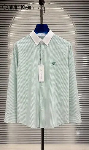 Calvin Klei Chest Logo Full Sleeves Shirt Sky Green