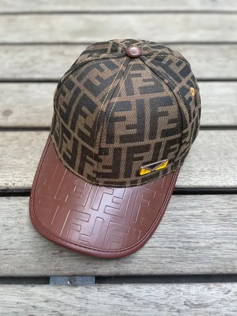 Fendi FF MonoGram Small Front Logo Premium Unisex Cap With Safety Box 846