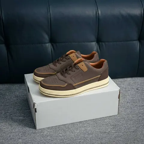 LEVY'S BROWN BEIGE CASUAL SNEAKER