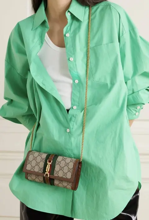 Gucci 76 Jackie ChainWallet Clutch With OriginalBox DustCover
