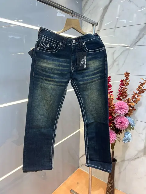 True Religio n Straight Fit Premium Imported Stretchable lycra fabric Denim with back flap pocket Design 3711