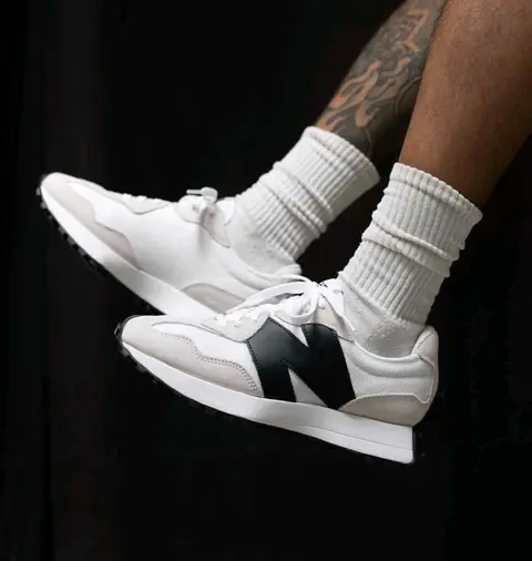 New Balencee 327 White Black Fix 849