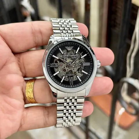 Emporio Armaa ni Antonio Automatic Silver-Black