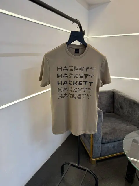 Hackett beige imported round neck tshirt