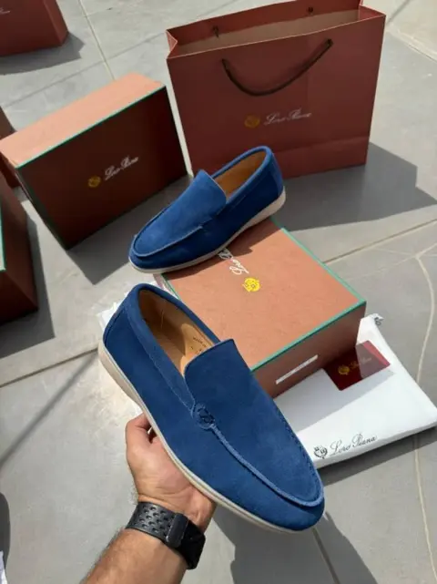 Loro Piano Loafers 18068 Navy--