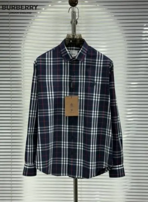 Burrberr Signature Full Sleeves Shirt navy