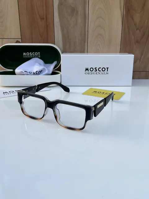Moscot 1074 black tiger plano