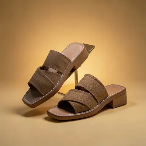 Chloe Woody Heeled Mules With Original Box & Dust Cover